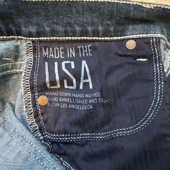 7 For All Mankind Crop Josefina Skinny Boyfriend Jeans Size 27 Made In USA - Picture 4 of 5